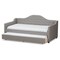 Baxton Studio Perry Modern Light Grey Daybed with Trundle 141-7928 - alternate 10